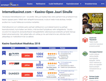 Tablet Screenshot of internetkasinot.com